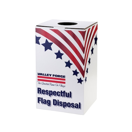 Valley Forge Valley Forge Flag Disposal Box 22 in. H X 12.5 in. W X 13.75 in. L BOXREC